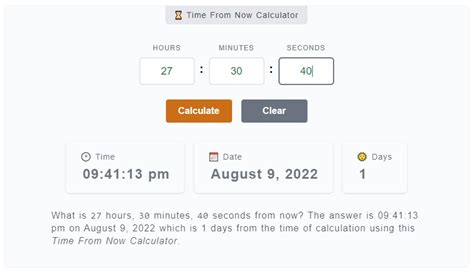17 hours from now is what time|hours from now calculator.